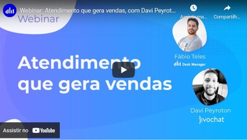 Webinar: Atendimento que gera vendas, com Davi Peyroton da JivoChat 